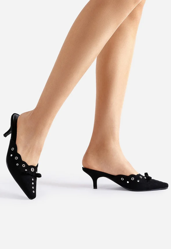 Pointed-Toe Kitten Heels - Image 2