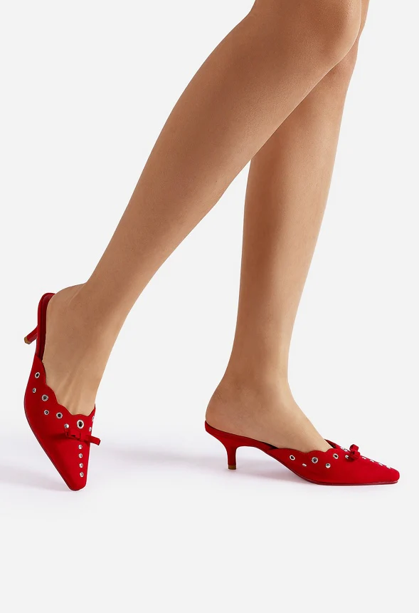 Pointed-Toe Kitten Heels - Image 6
