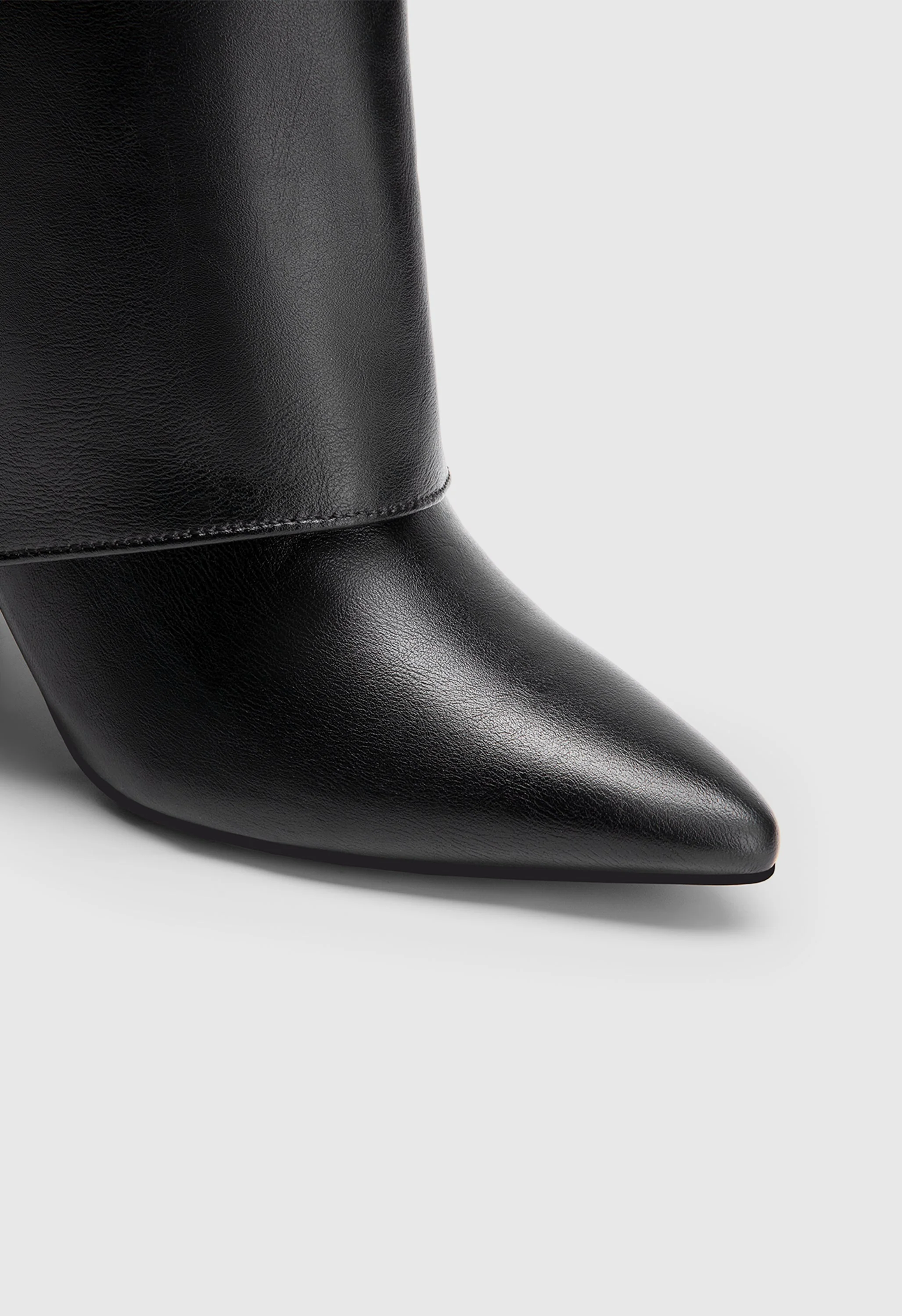 Pointed Toe Padlock Knee Boots - Image 5