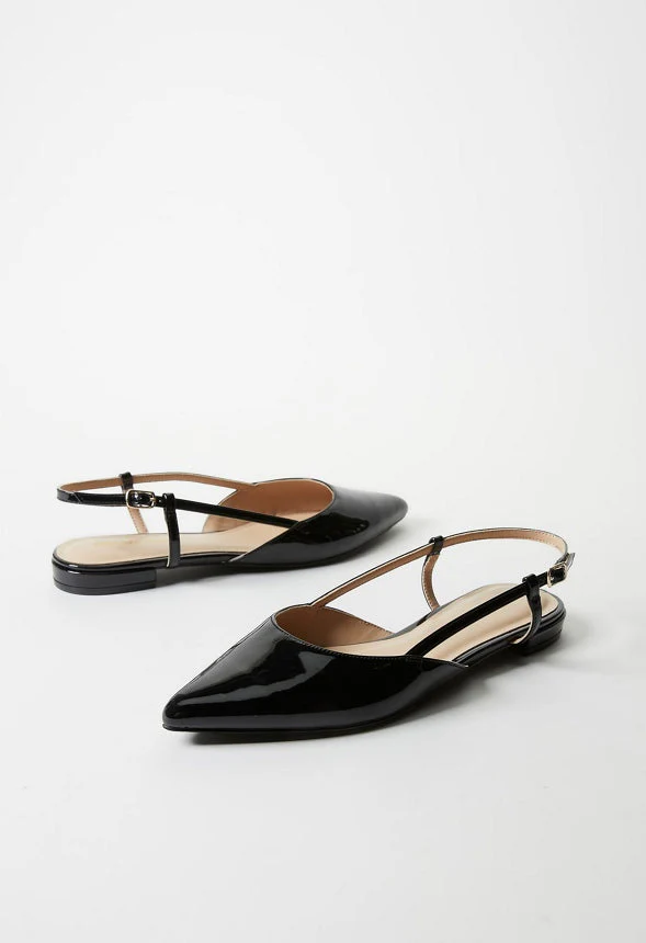 Pointed Toe Sling Back Flat - Image 2