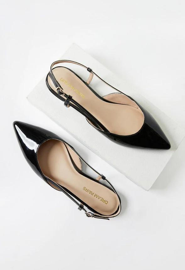 Pointed Toe Sling Back Flat - Image 5