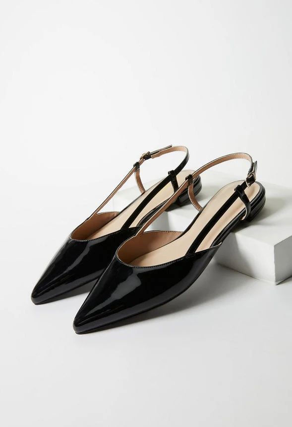 Pointed Toe Sling Back Flat - Image 7