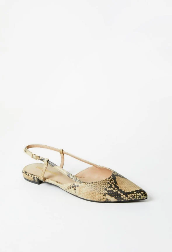 Pointed Toe Sling Back Flat - Image 3