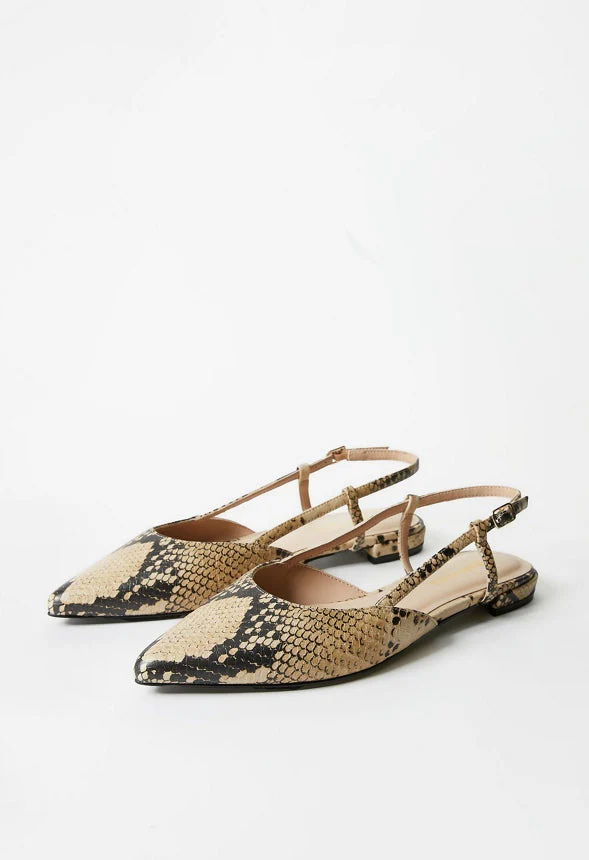 Pointed Toe Sling Back Flat - Image 5