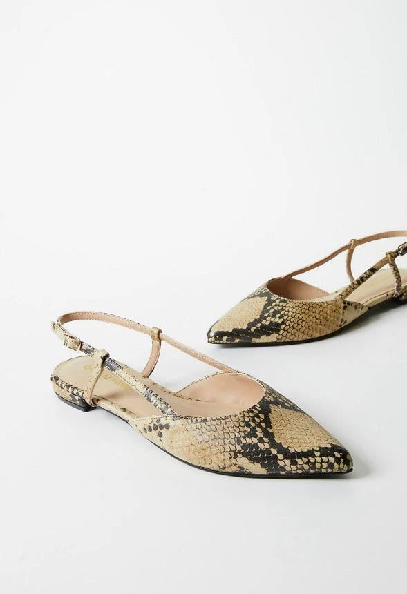 Pointed Toe Sling Back Flat - Image 7