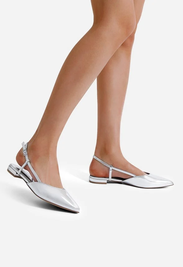 Pointed-Toe Slingback Flats - Image 2