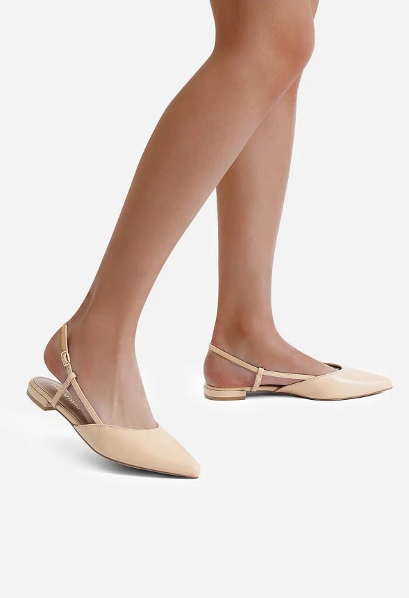 Pointed-Toe Slingback Flats - Image 2