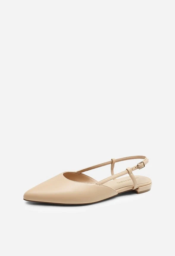 Pointed-Toe Slingback Flats - Image 3