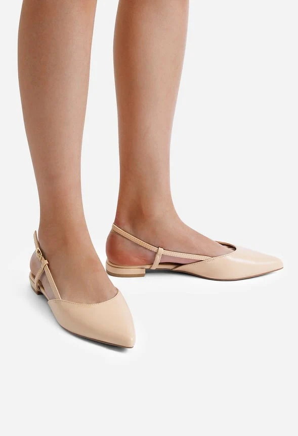 Pointed-Toe Slingback Flats - Image 9