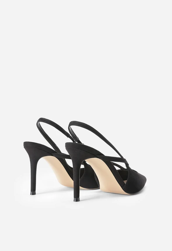 Pointed-Toe Slingback Stiletto Pump - Image 3