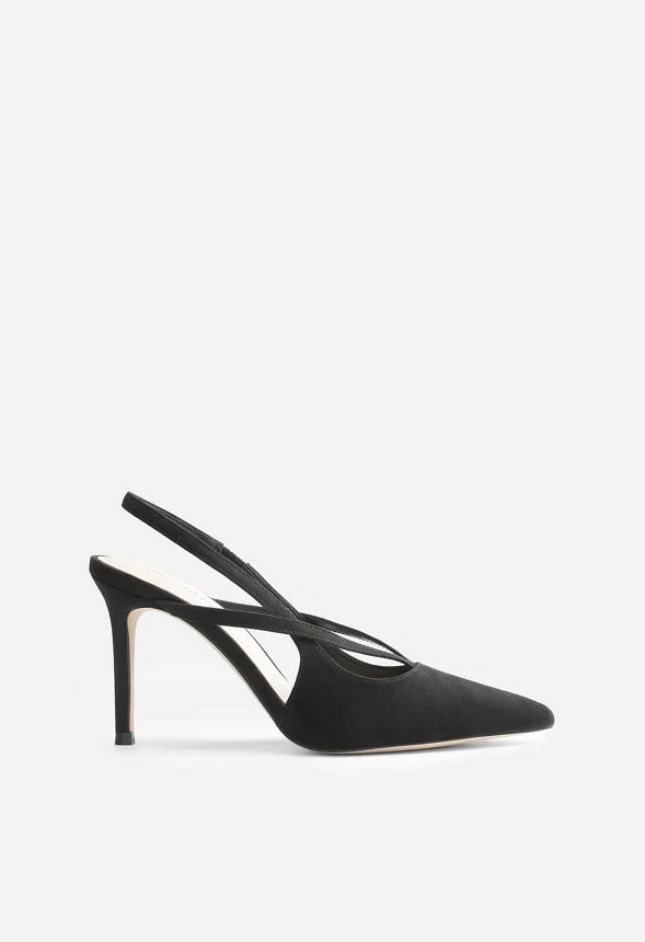 Pointed-Toe Slingback Stiletto Pump - Image 4