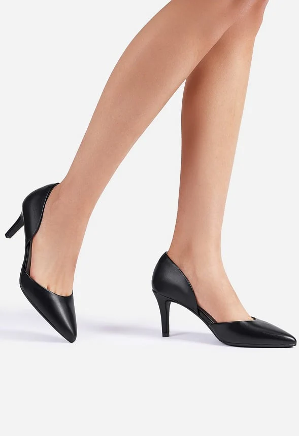 Pointed Toe Slip-On Pumps - Image 2