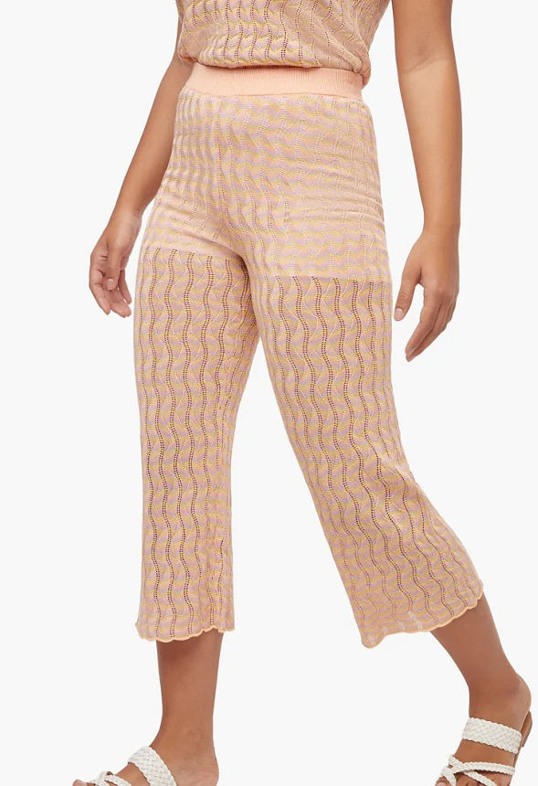 Pointelle Crop Pants - Image 4