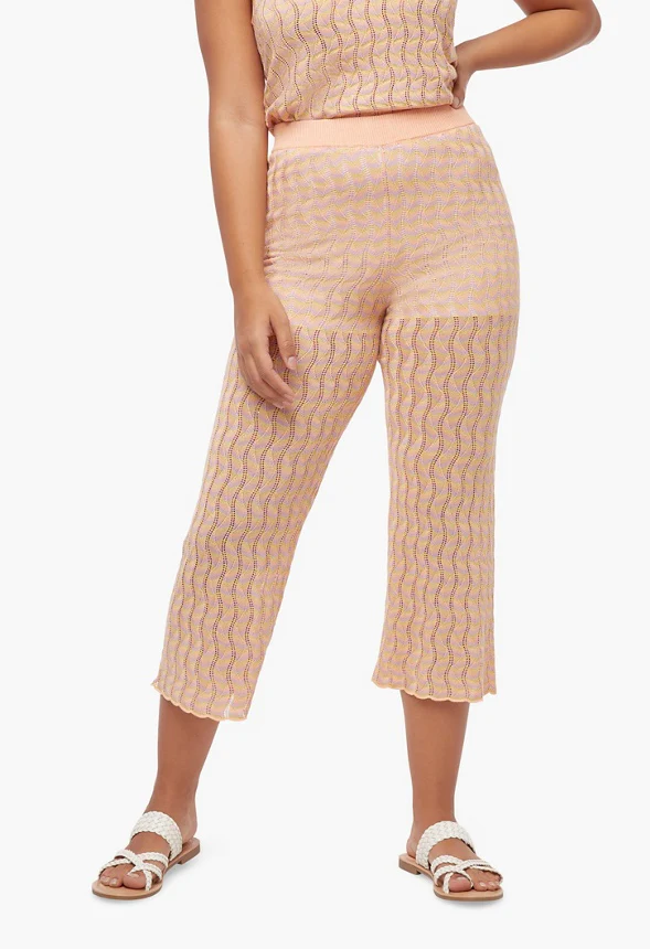 Pointelle Crop Pants - Image 5