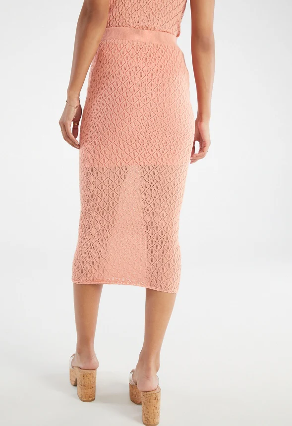 Crochet Stitch Long Skirt - Image 2