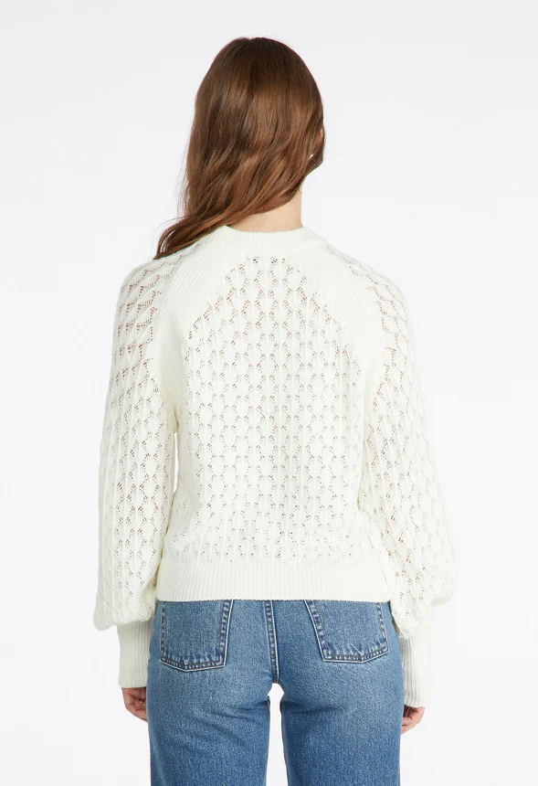 Pointelle Stitch Sweater - Image 2