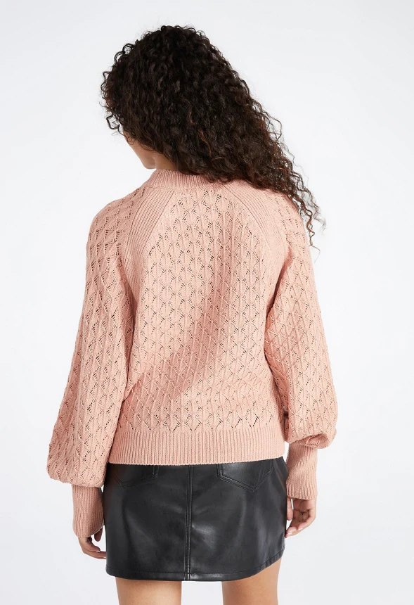 Pointelle Stitch Sweater - Image 2