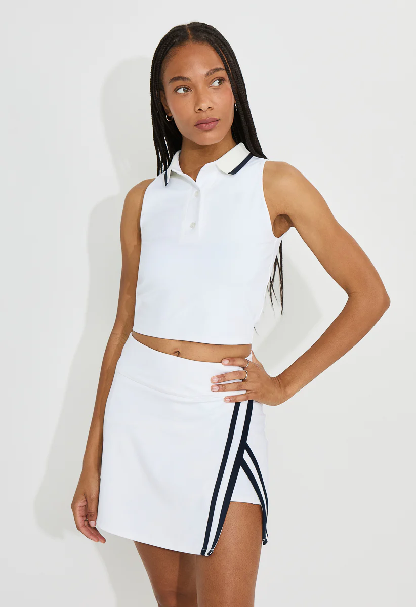 Active Polo Crop Top - Image 2