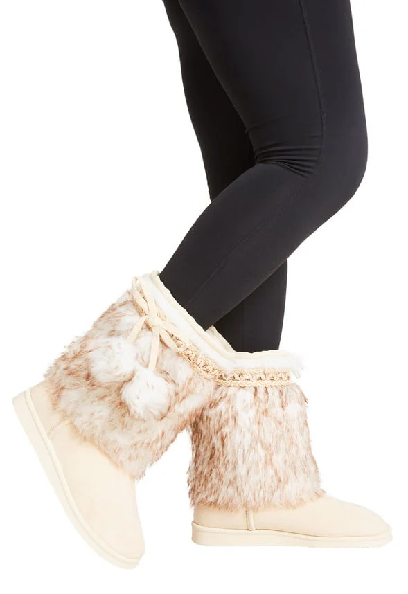 Pom Pom Fur Fuzzy Boot - Image 2