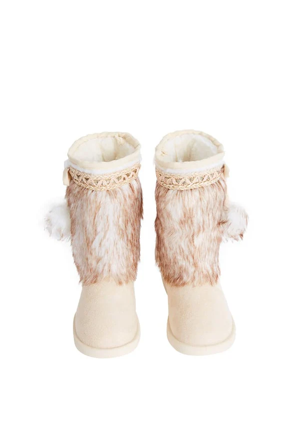Pom Pom Fur Fuzzy Boot - Image 3
