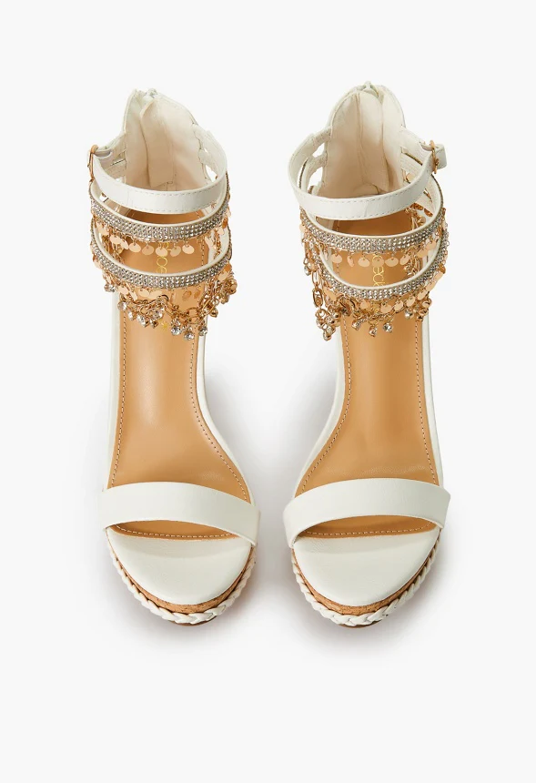 Pomeline Embellished Cork Wedge - Image 5