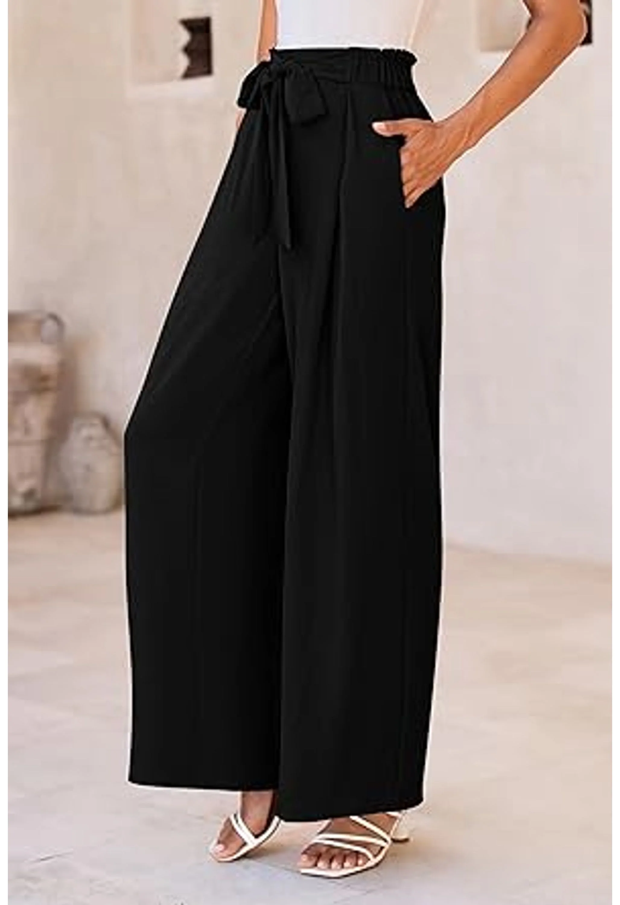 Women's Wide Leg Business Casual Pants - Image 2