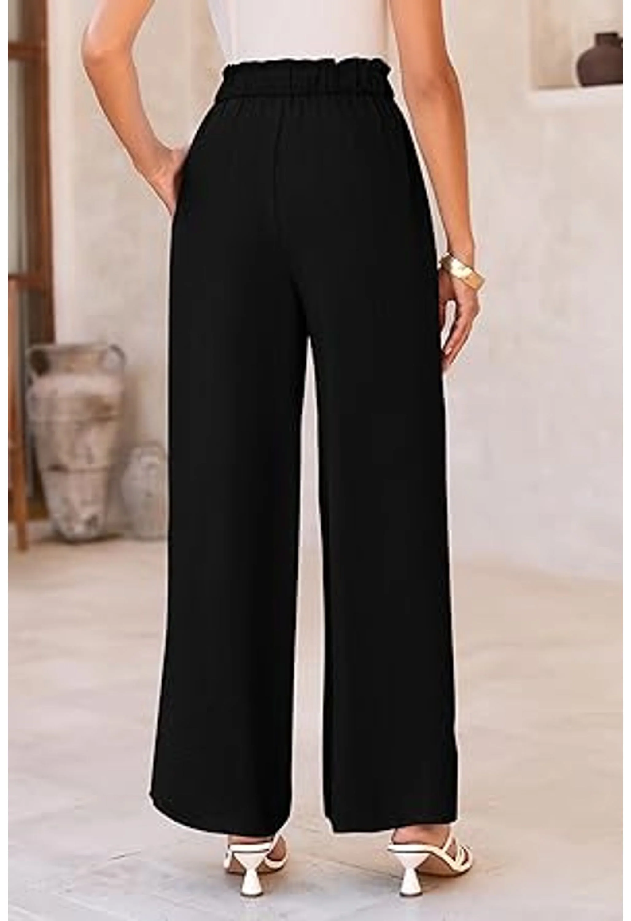 Women's Wide Leg Business Casual Pants - Image 3