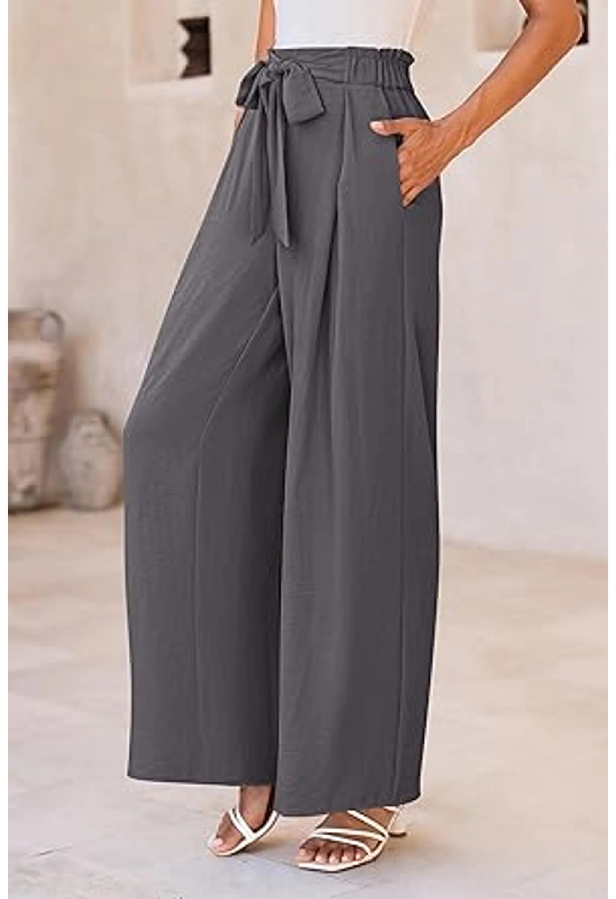 Women's Wide Leg Business Casual Pants - Image 2