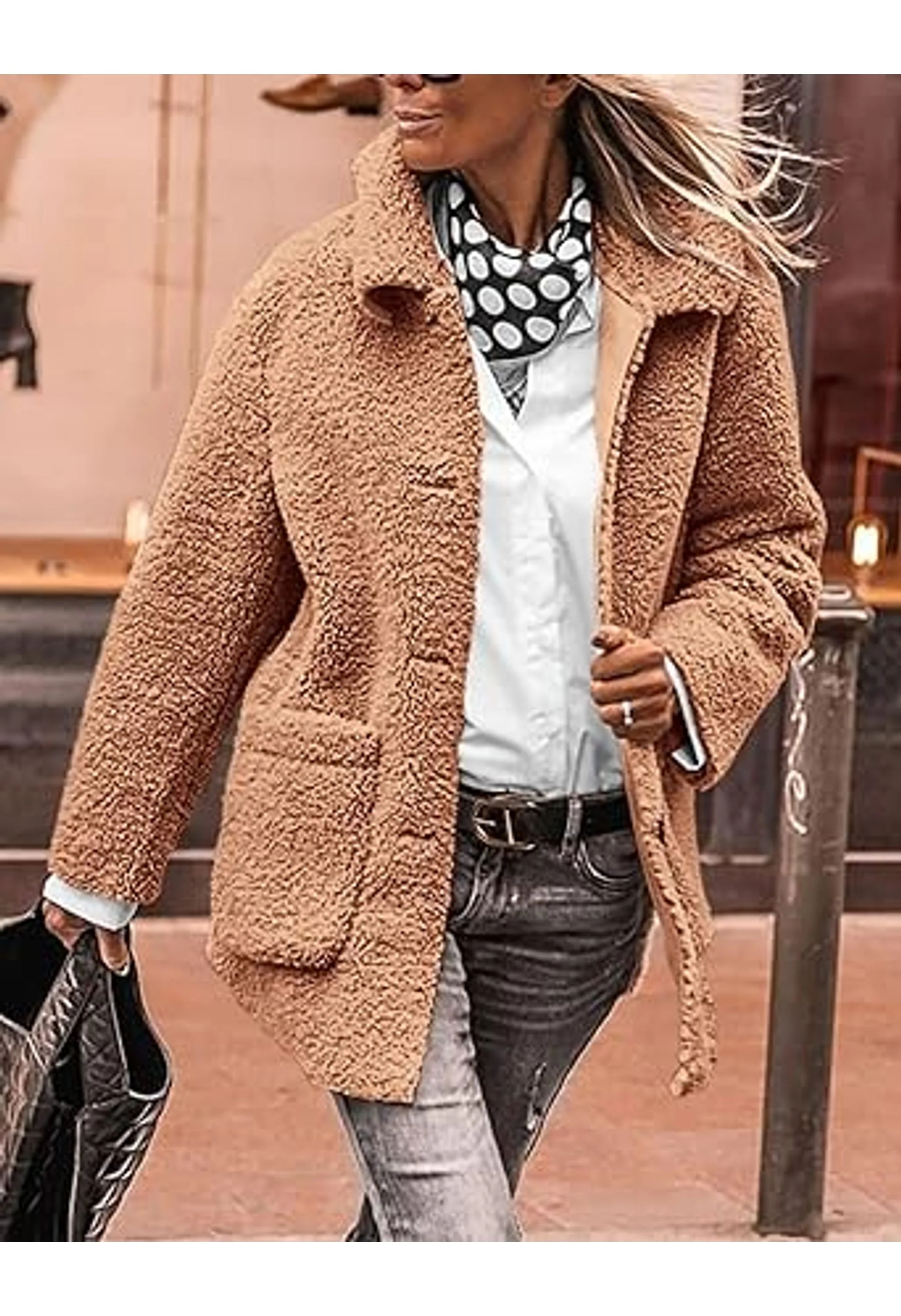 Women's Winter Faux Fur Coats - Image 3