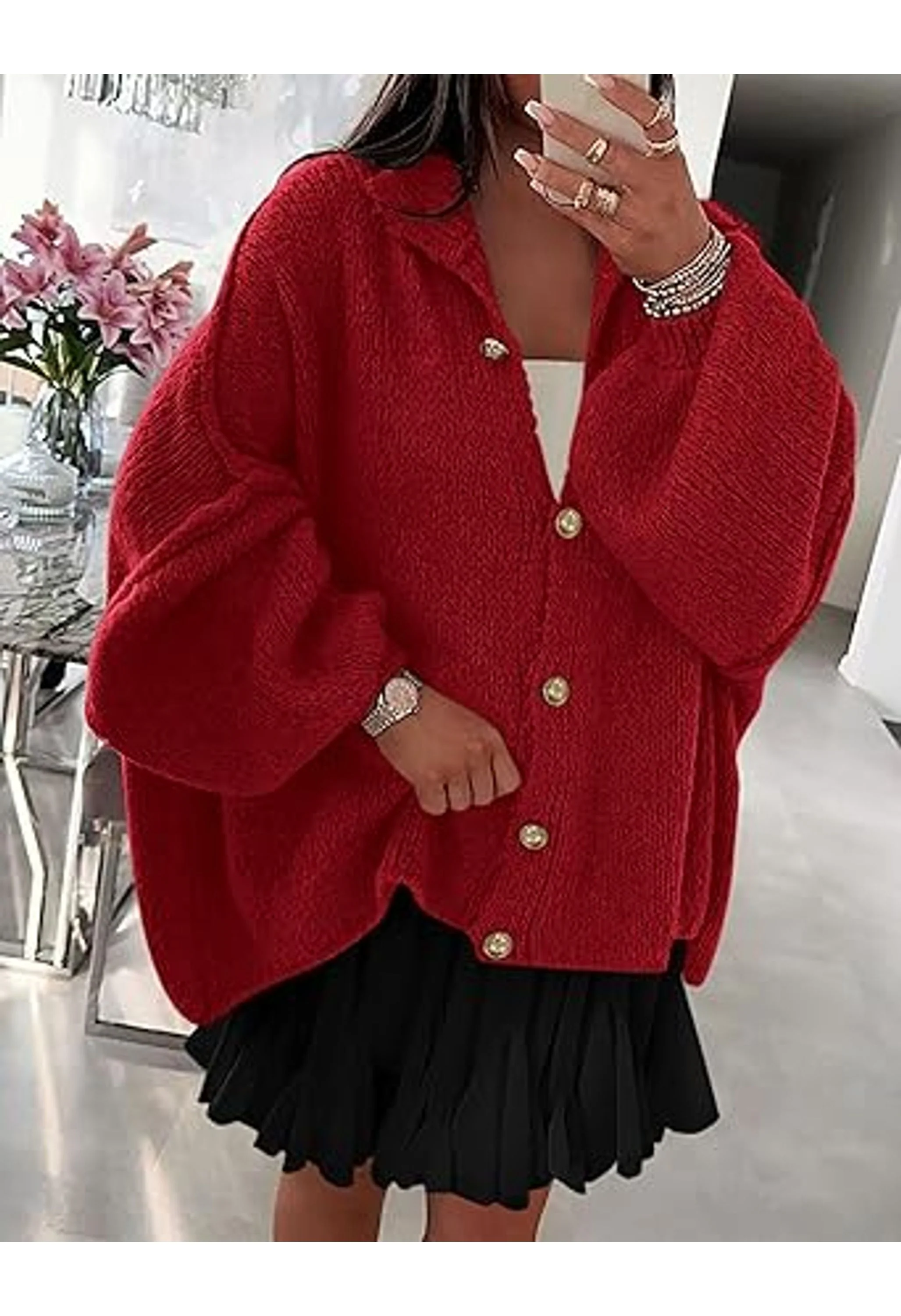 Women's Winter Cardigan Sweaters - Image 2
