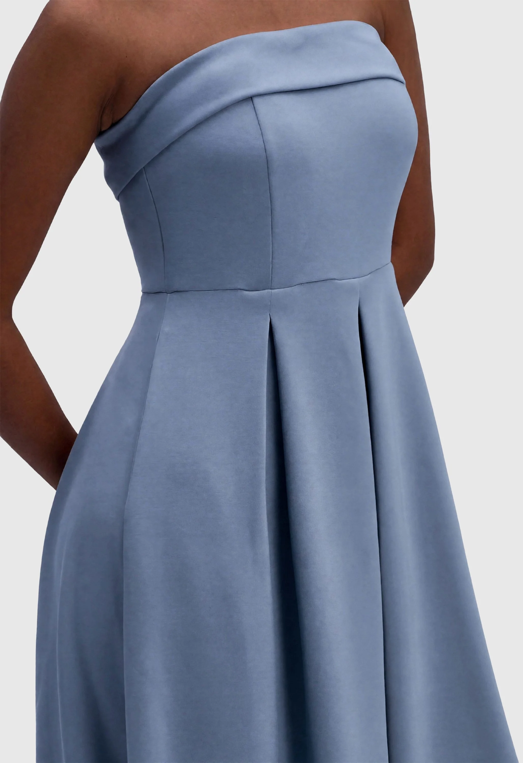 Women Summer Formal Elegant Strapless Midi Dress - Image 7