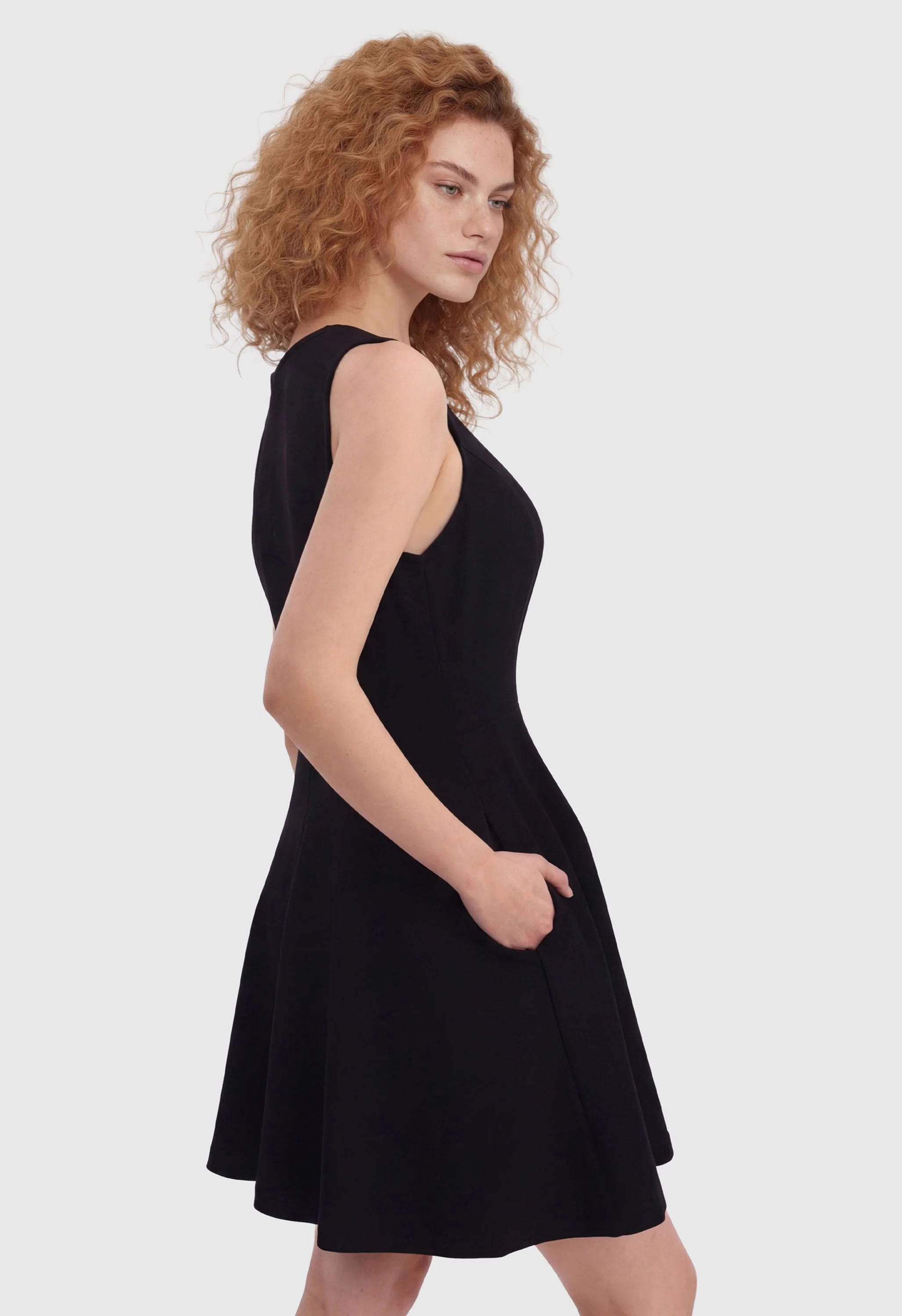 Women Summer A Line Sleeveless Mini Short Dress - Image 2