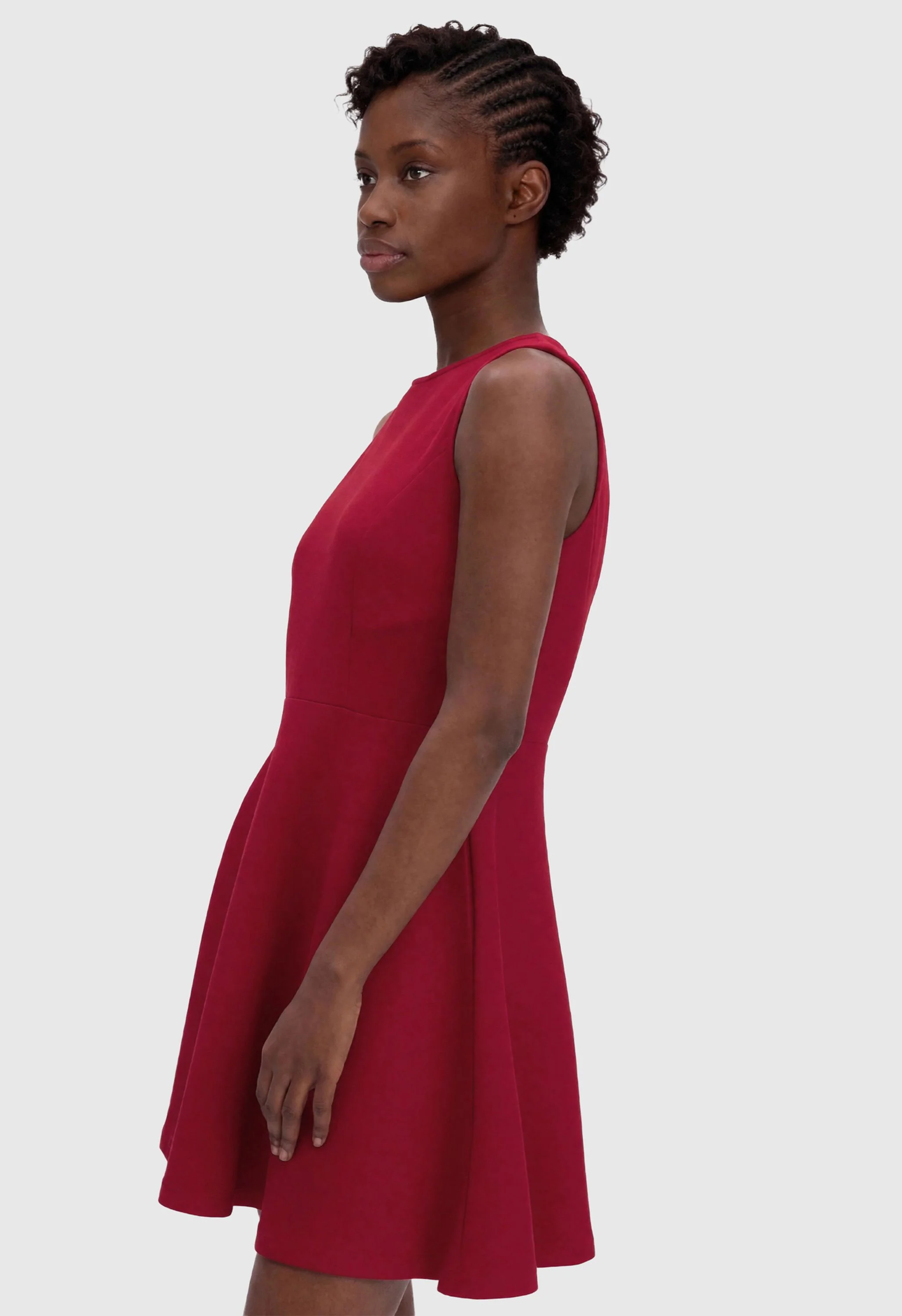 Women Summer A Line Sleeveless Mini Short Dress - Image 3