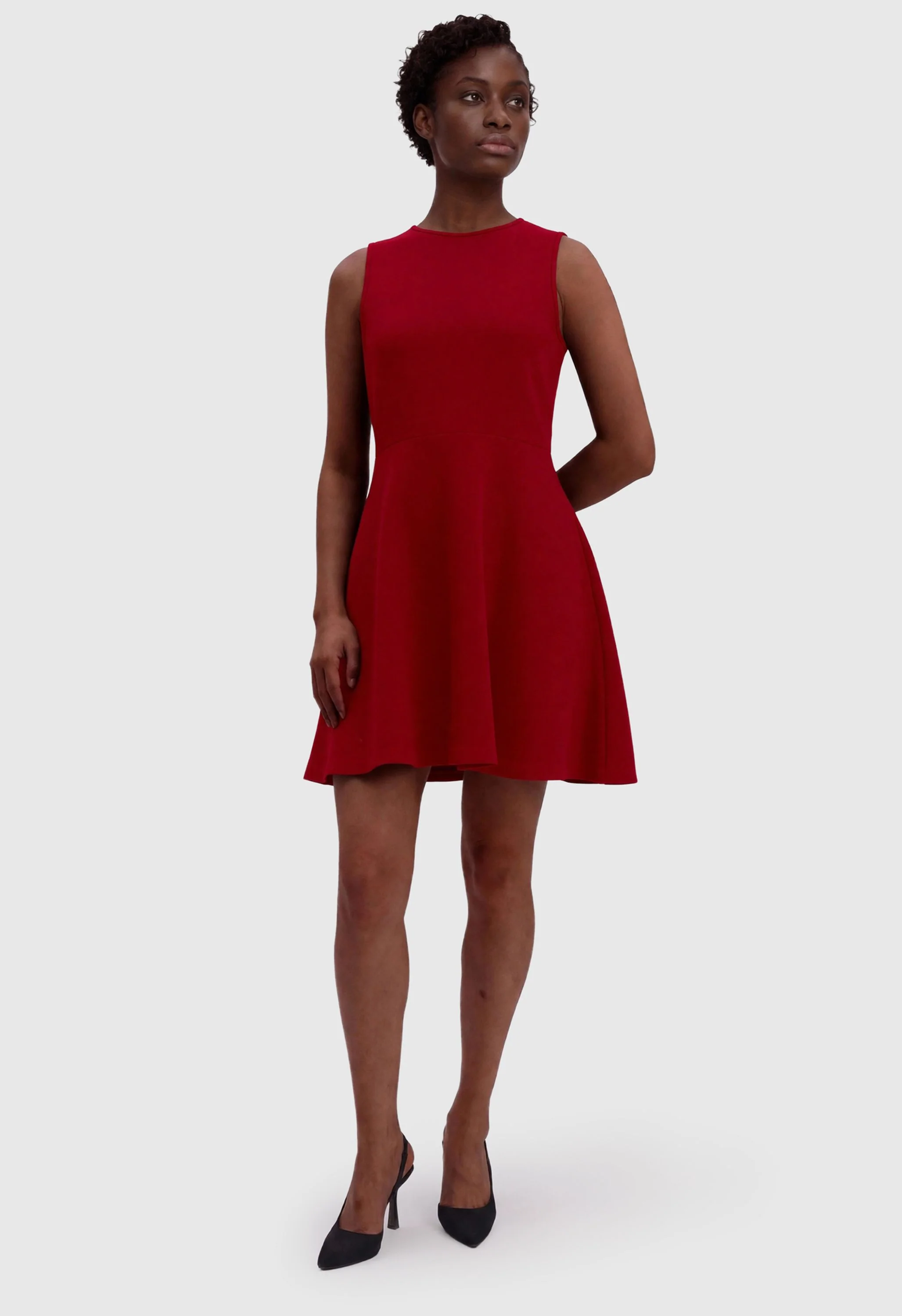 Women Summer A Line Sleeveless Mini Short Dress - Image 4