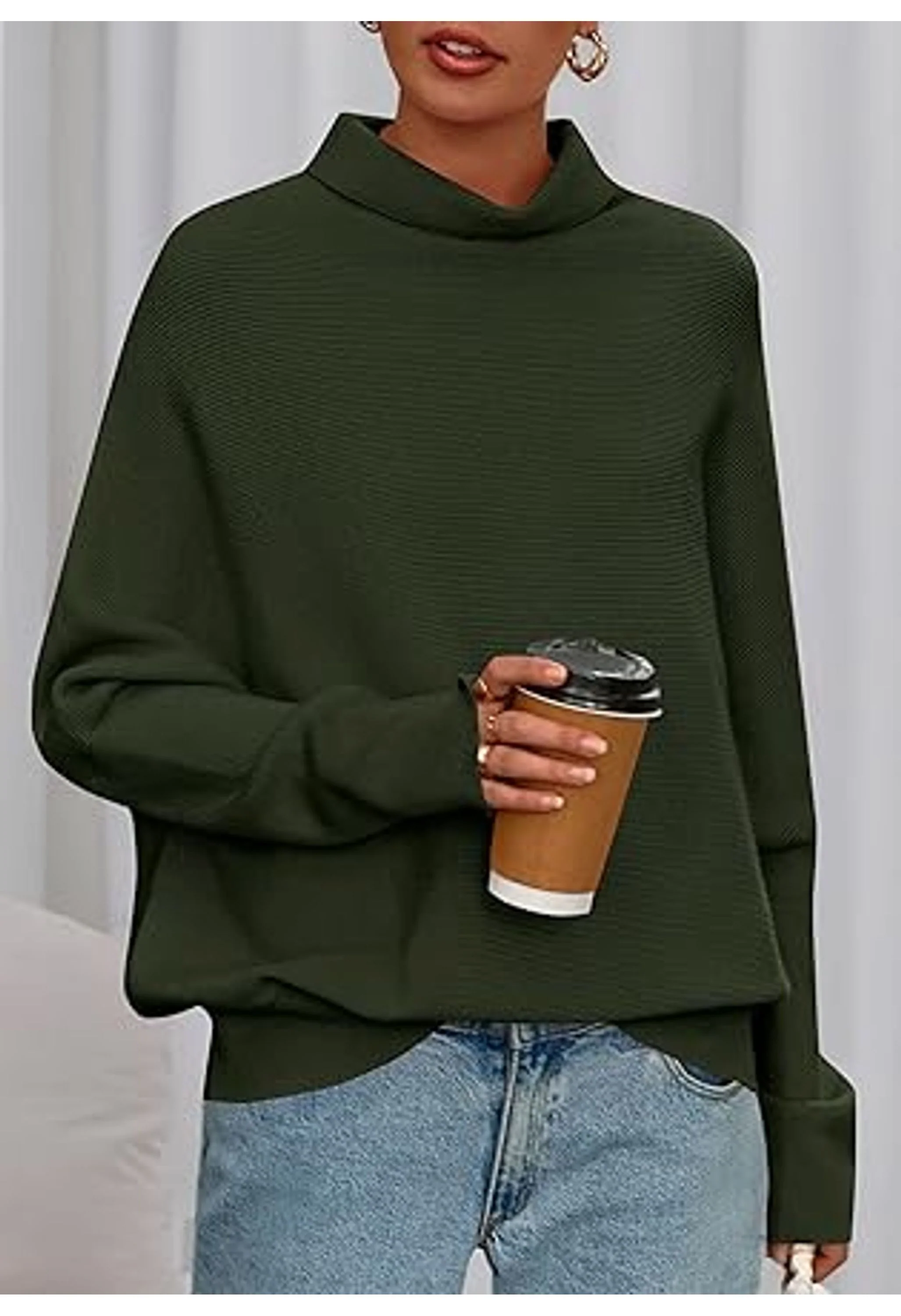 Women's Long Sleeve Knit Sweater - Image 3