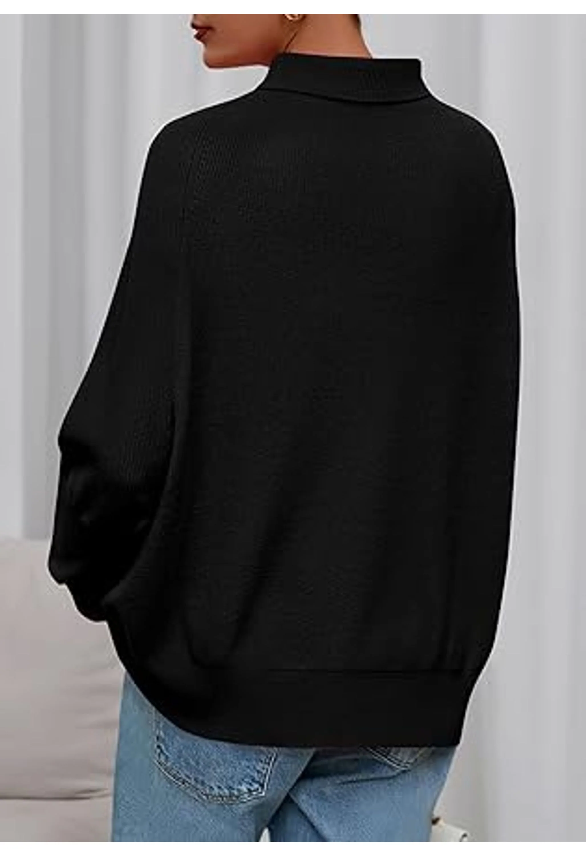 Women's Long Sleeve Knit Sweater - Image 2