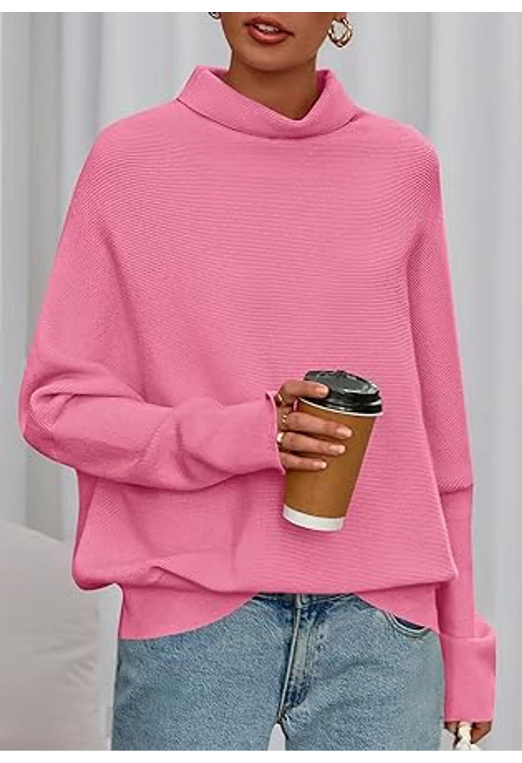 Women's Long Sleeve Knit Sweater - Image 3