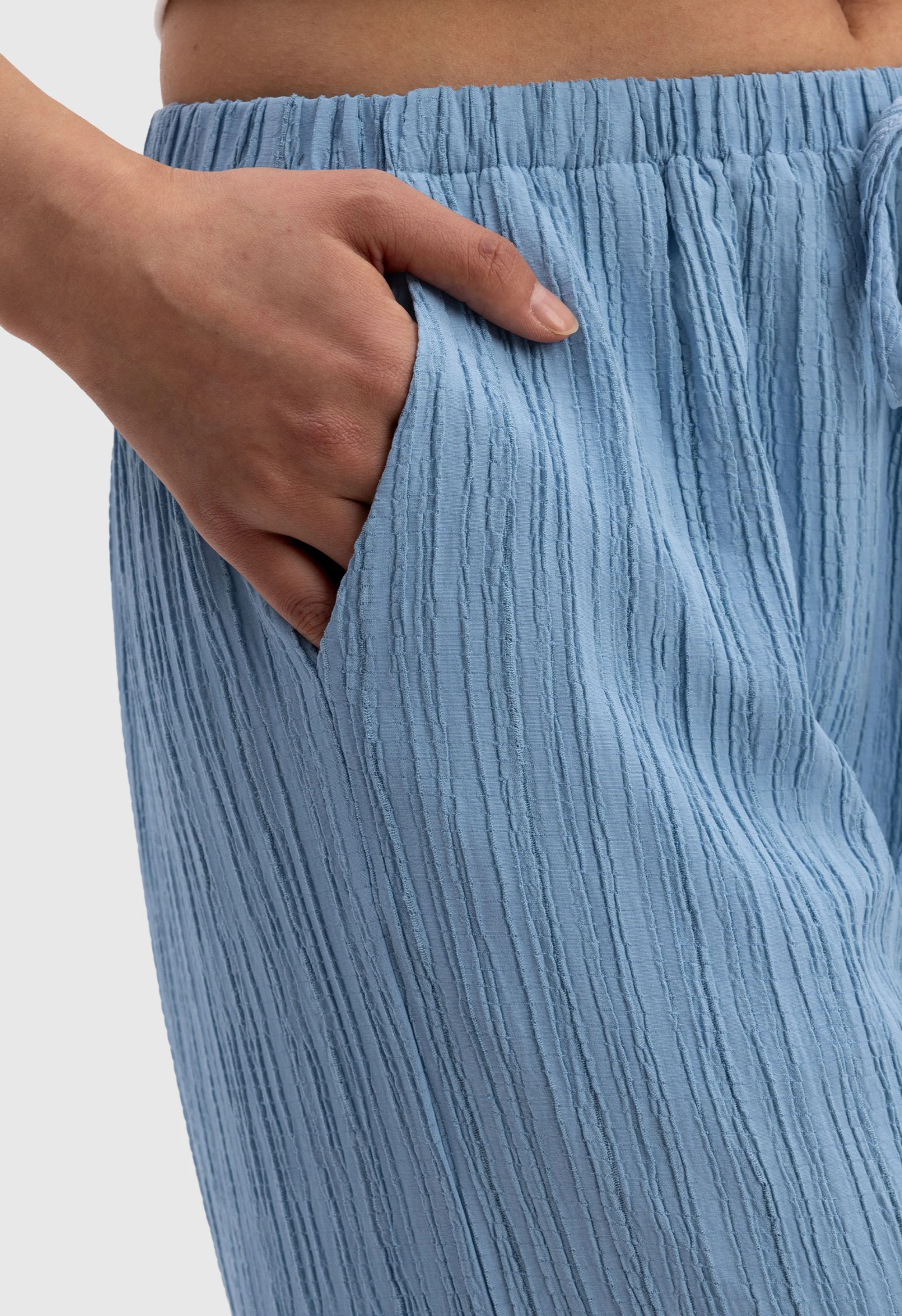 Women Palazzo Pants Summer High Waisted Drawstring - Image 6