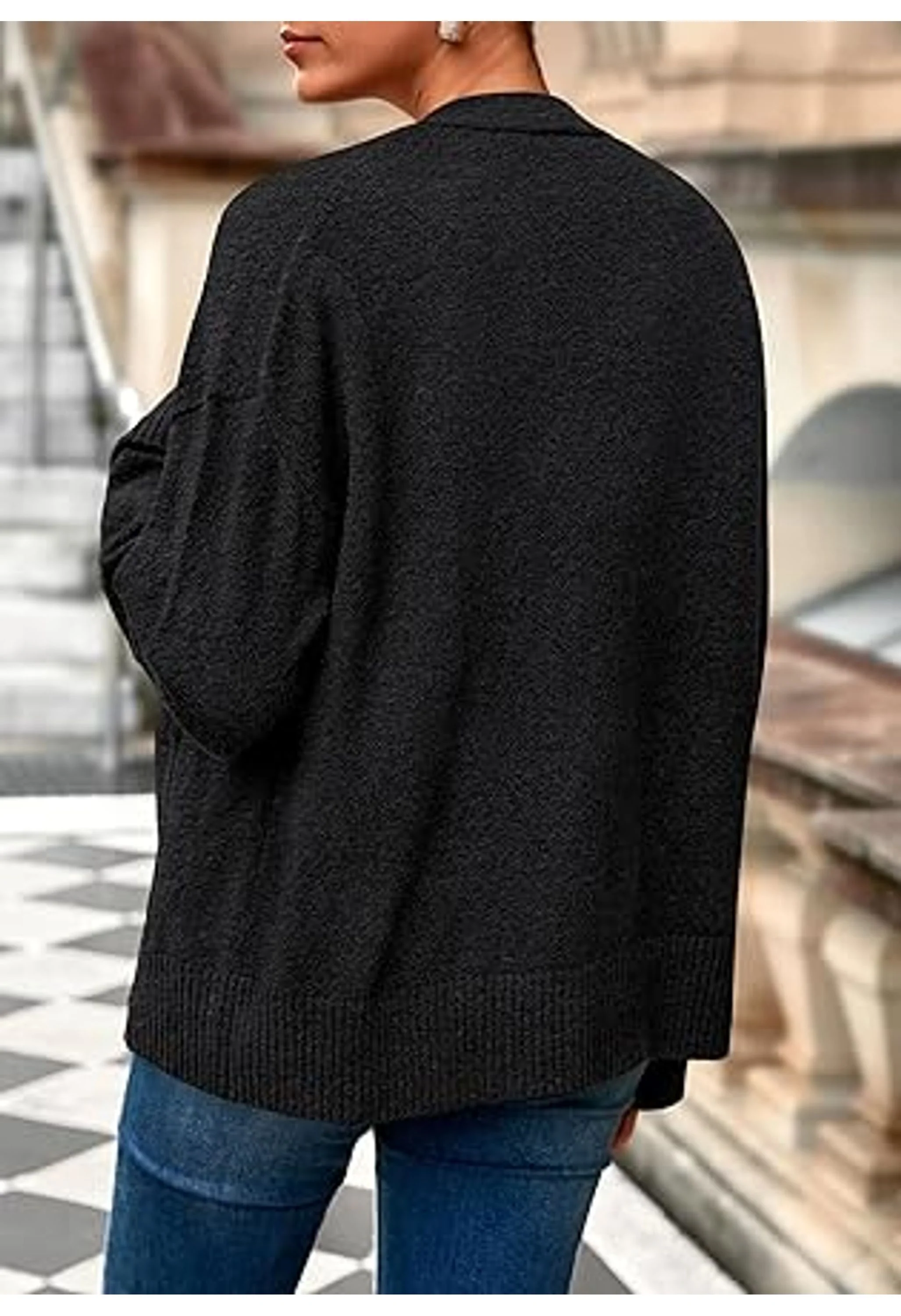 Women's Oversized Cardigan Sweaters - Image 3