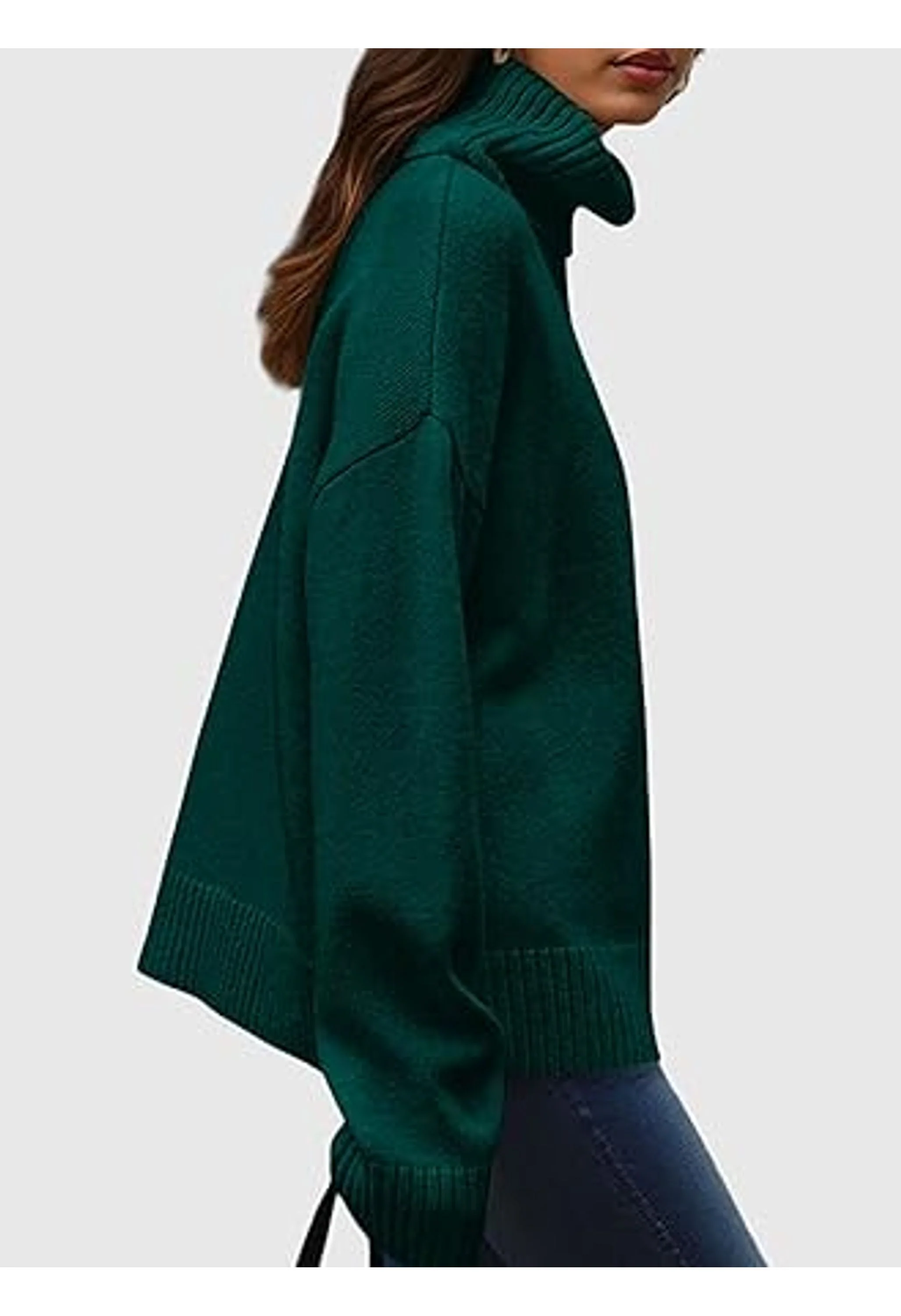 Women's Turtleneck Long Sleeve Sweater - Image 2