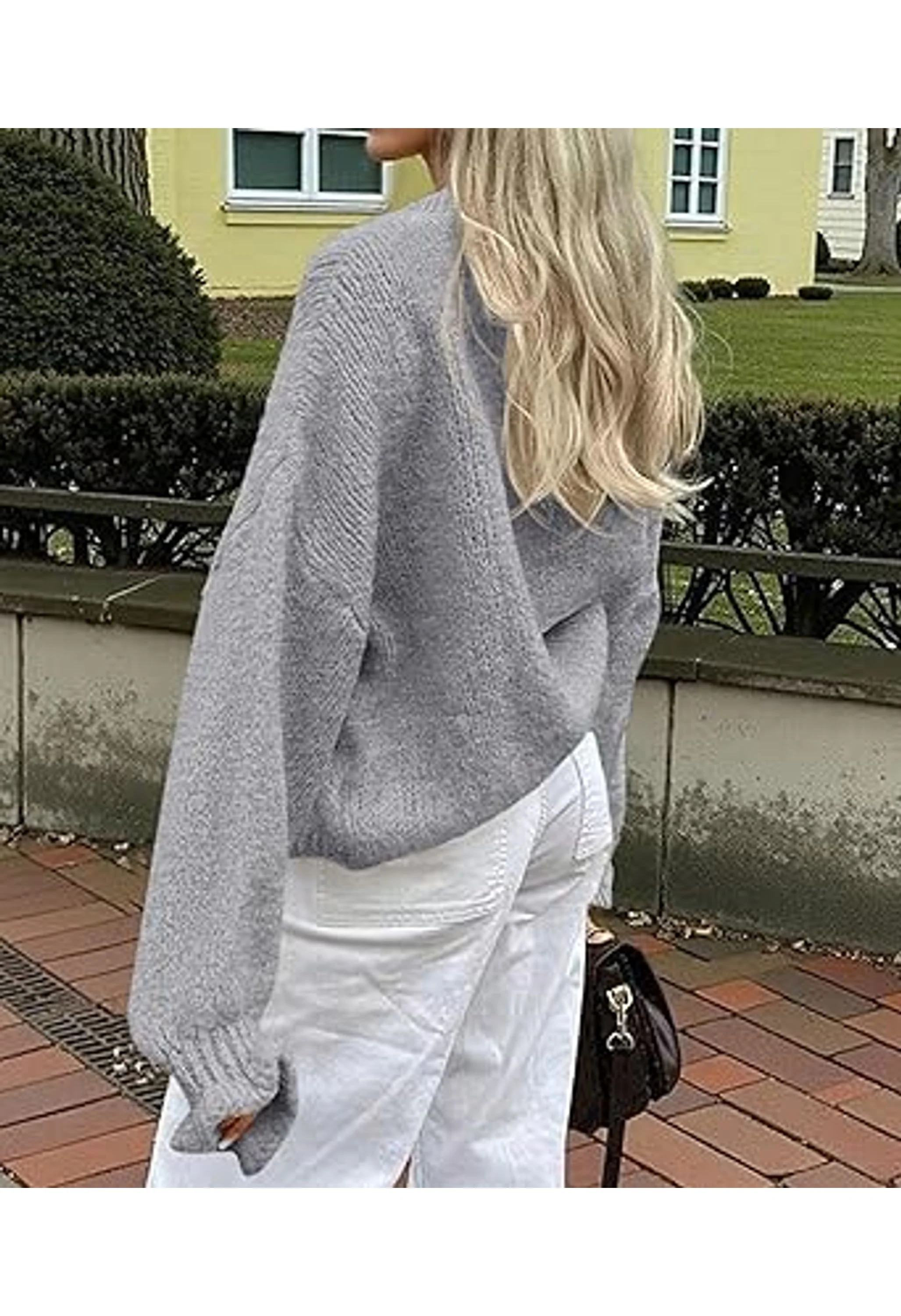 Women’s Cropped Cardigan Sweaters - Image 3