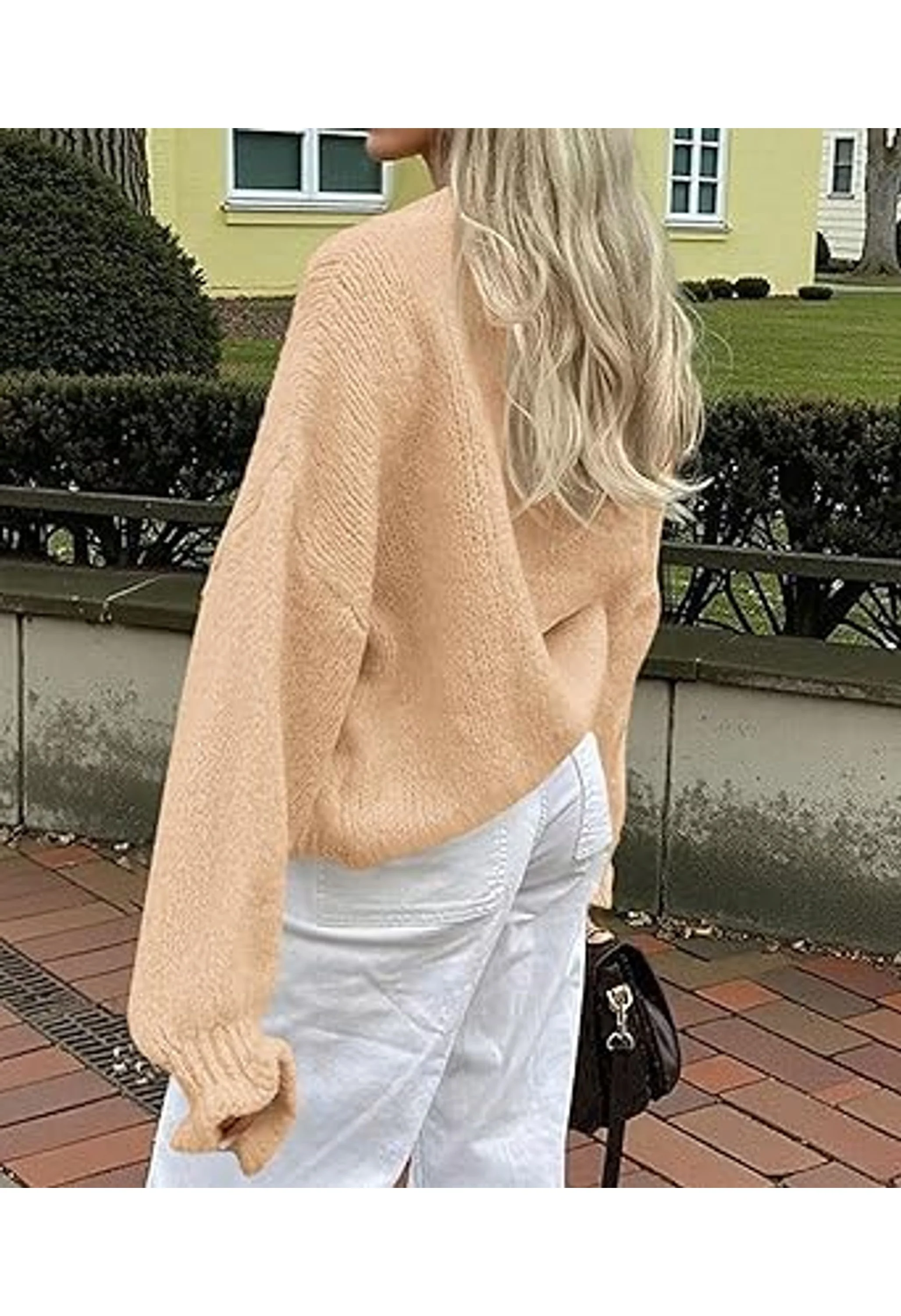 Women’s Cropped Cardigan Sweaters - Image 3