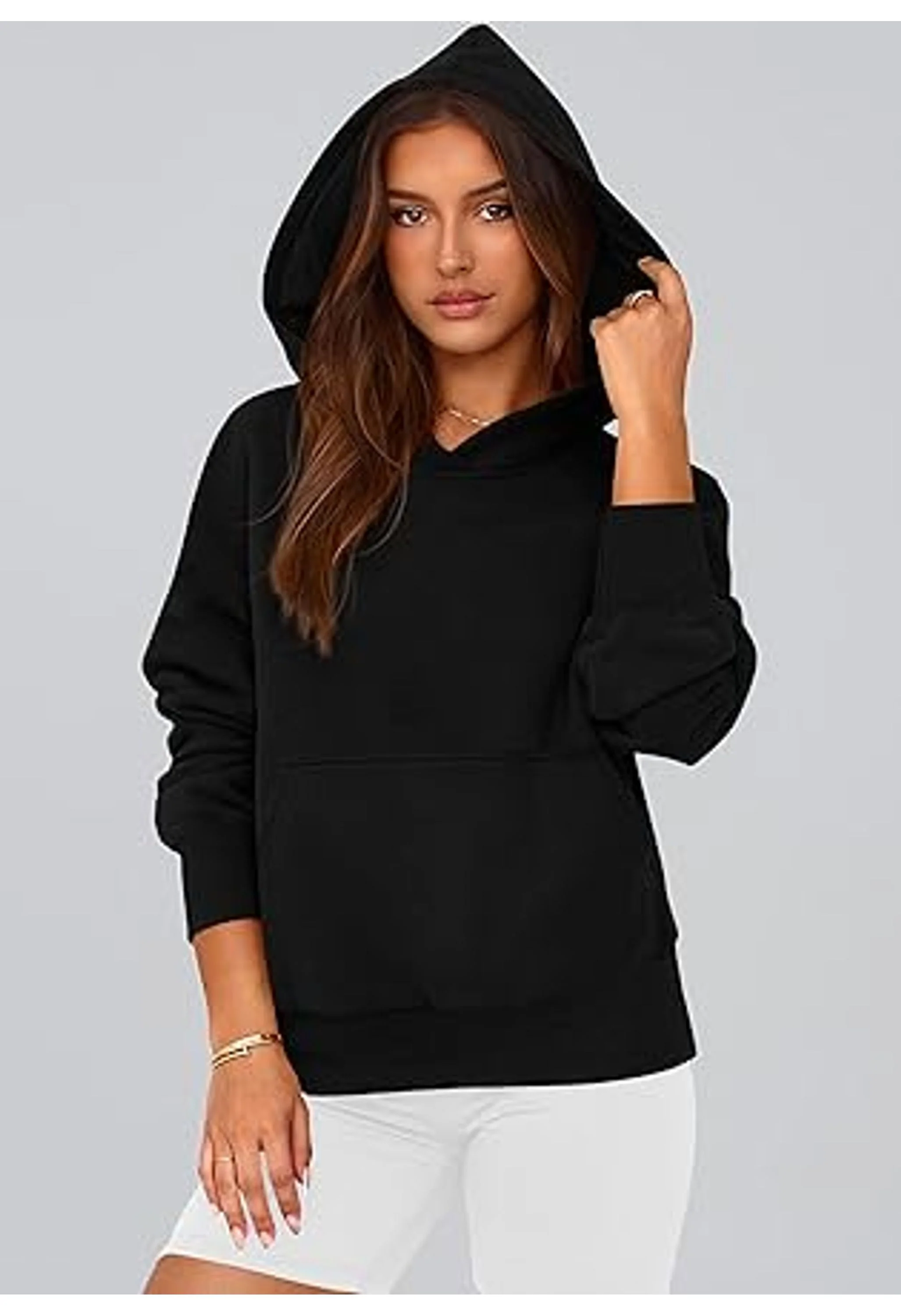 Women's Long Sleeve Half Zip Cropped Hoodies - Image 2