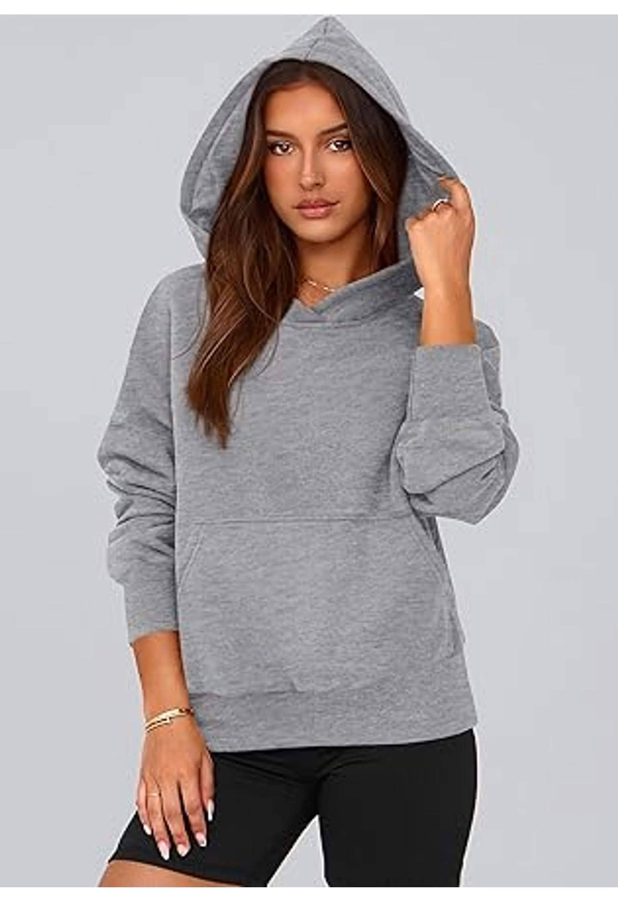 Women's Long Sleeve Half Zip Cropped Hoodies - Image 2
