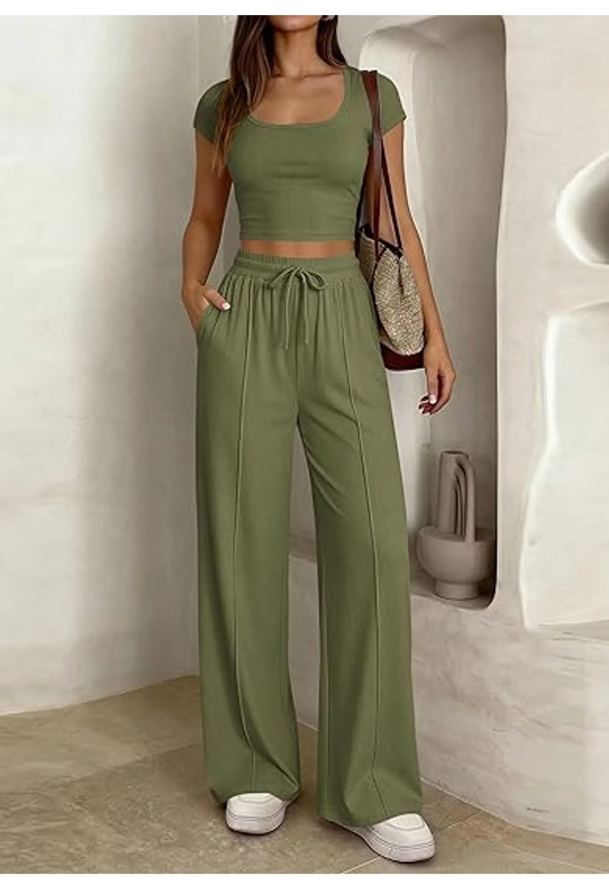 Women 2 Piece Matching Lounge Set - Image 2