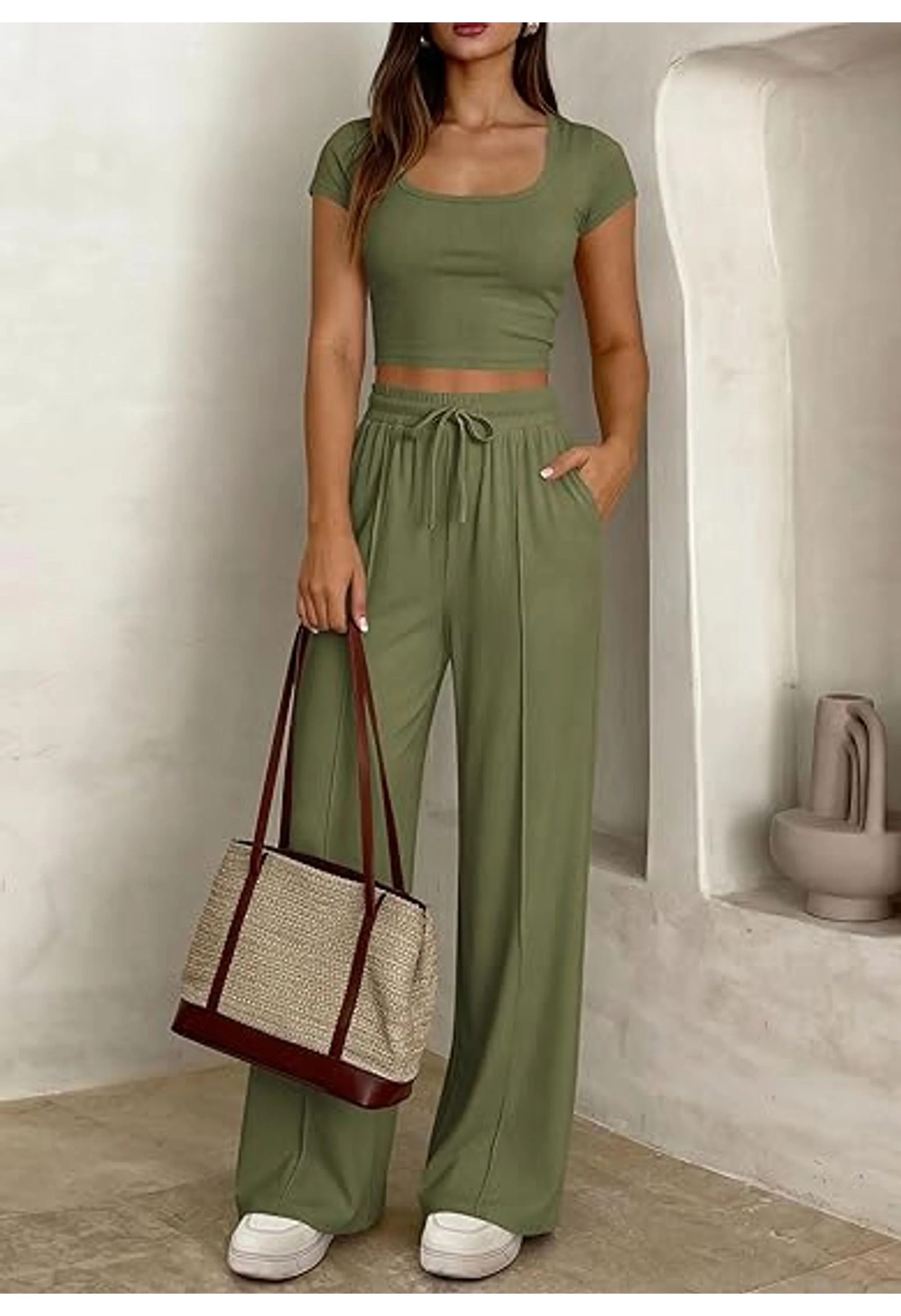Women 2 Piece Matching Lounge Set - Image 3