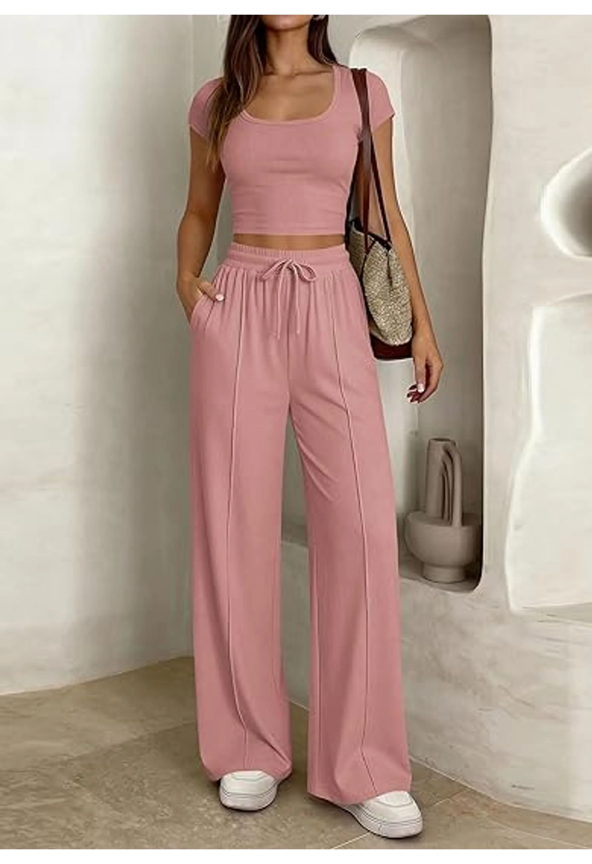 Women 2 Piece Matching Lounge Set - Image 2