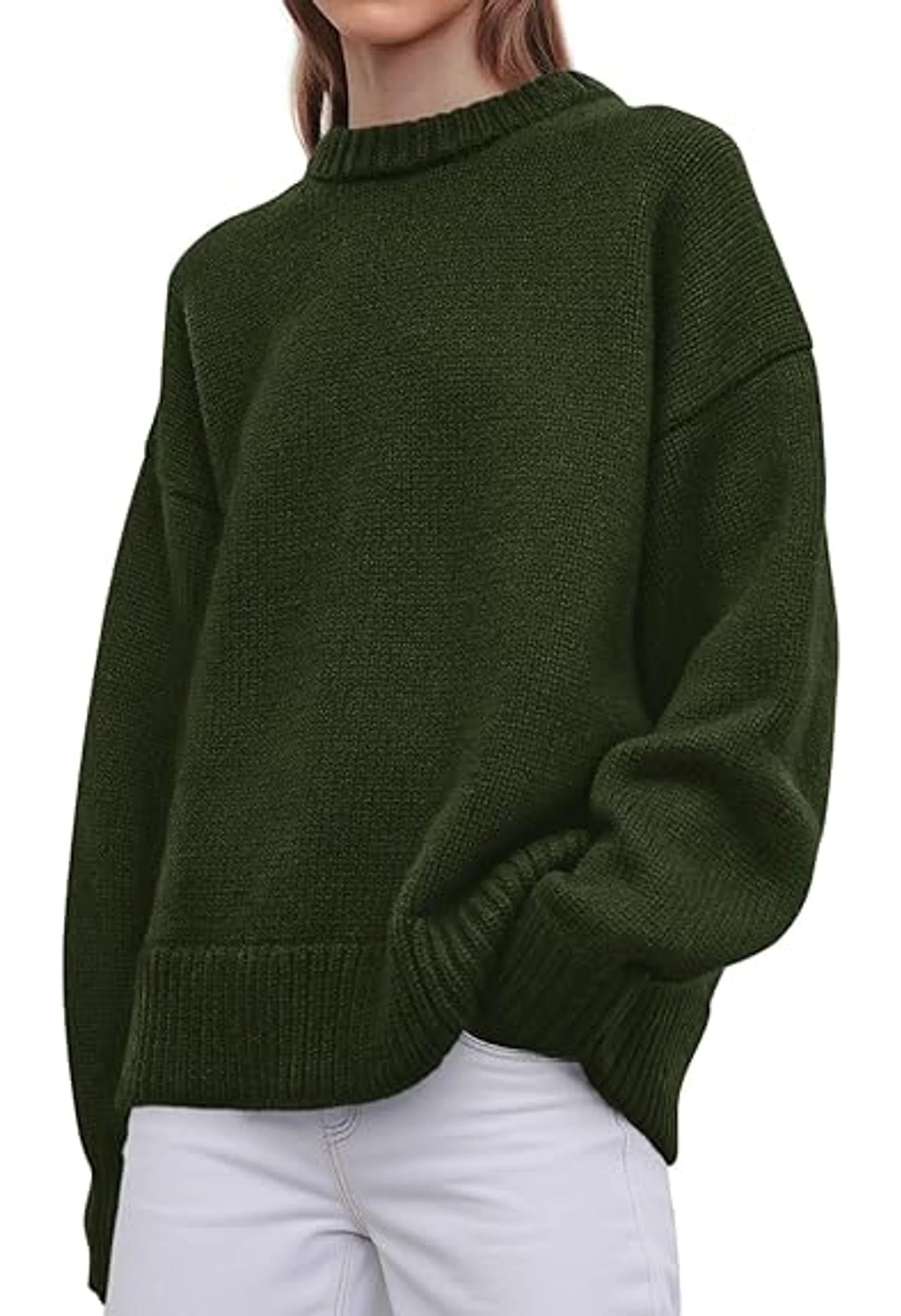 Women's Long Sleeve Cozy Knit Pullover Sweater Tops - Image 2