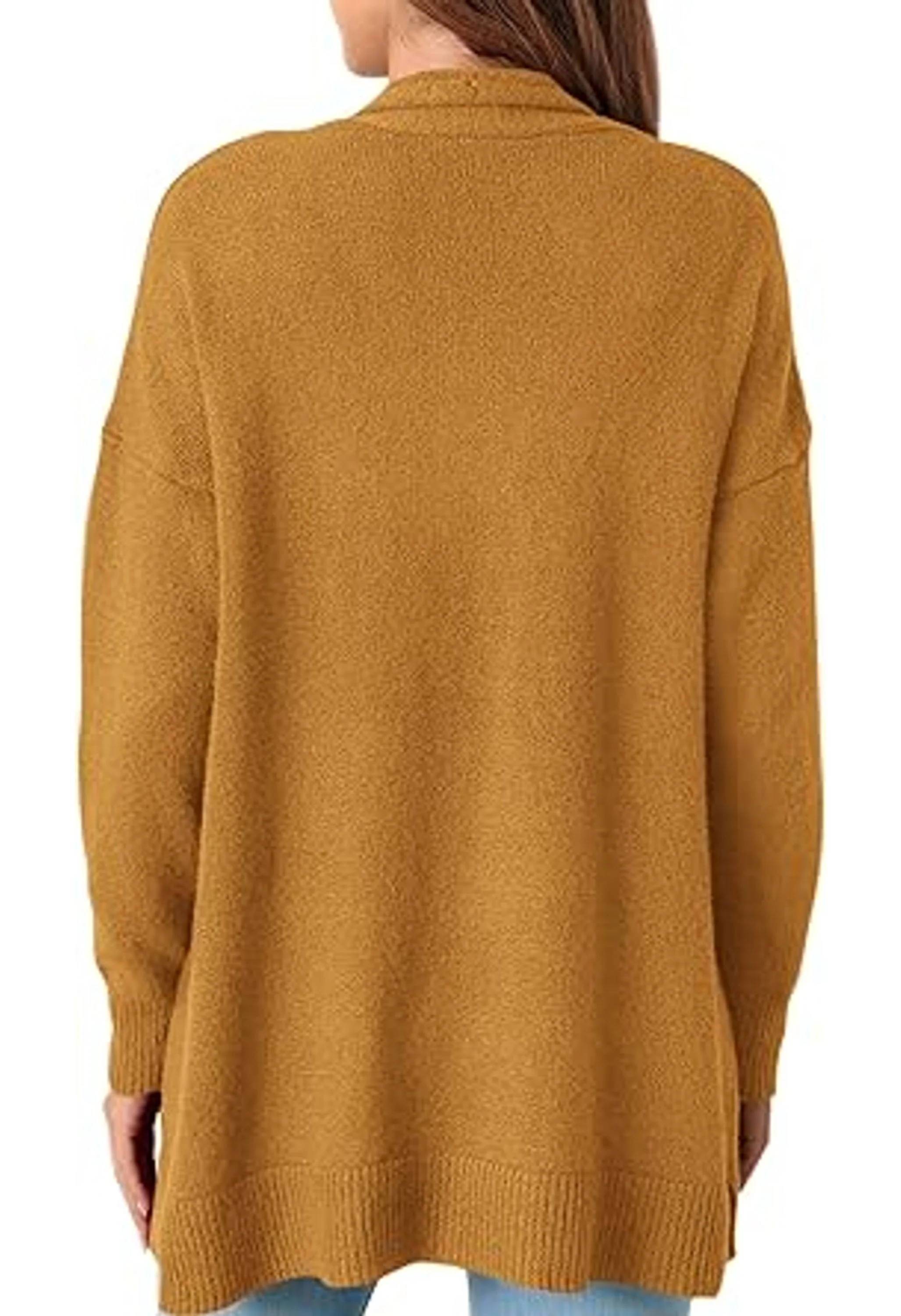 Women's Open Front Cardigan Long Sleeve Cozy Knit Sweaters - Image 3