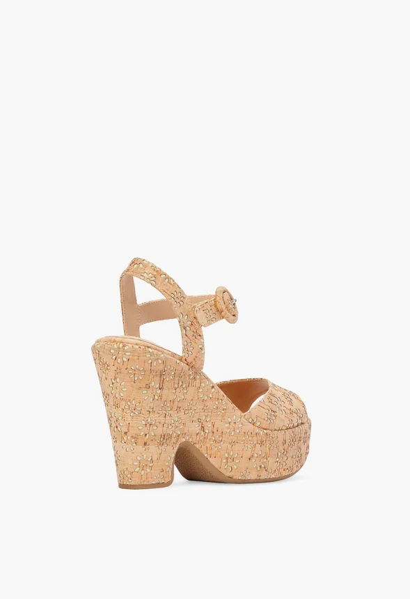 Pretty Petals Platform Wedge Sandal - Image 3